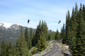 Ziplining at Top of the Rockies